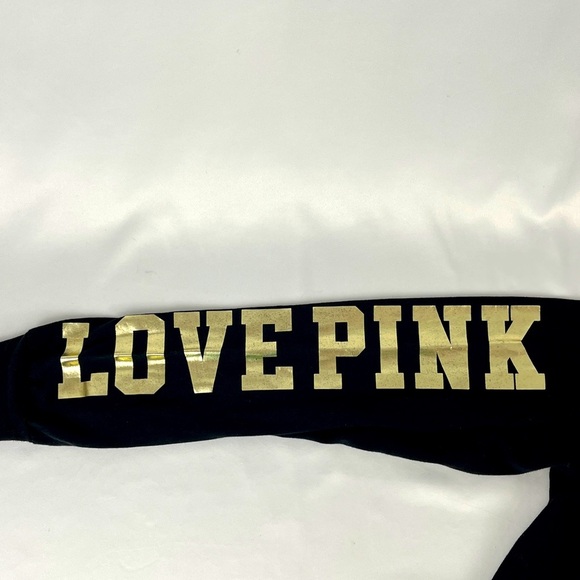 PINK Victoria's Secret VS Bling Sequin Off Black/Dark Gray LS T-Shirt Size S - Picture 7 of 13